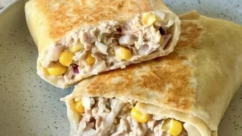 Quick and easy tuna melt wrap recipe ready in 10 minutes